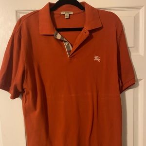 Burberry Brit Polo Size M Color Dark Orange